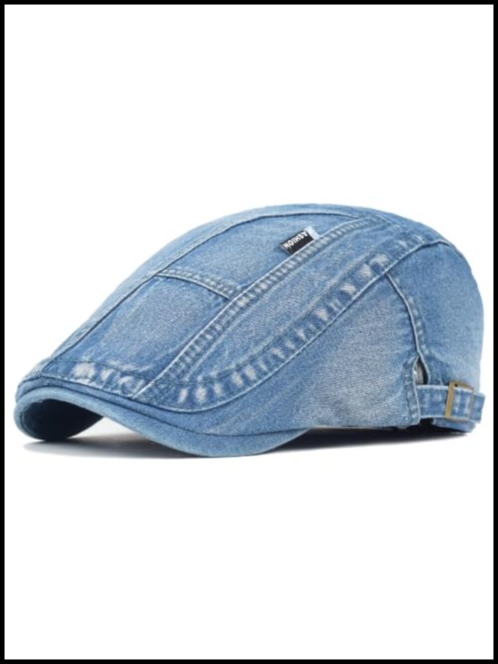 Denim Newsboy Cap Adjustable Flat Ivy Golf Hat Cotton Beret